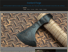 Tablet Screenshot of ironlordforge.com